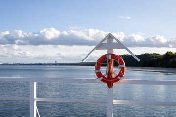 life buoy on the pier