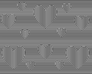 Sticker - black and white optical illusion background