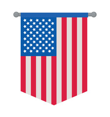 Canvas Print - usa flag banner