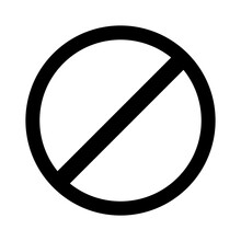 Black icon Parking is prohibited. Mark prohibited. Icon no entry. Vector illustration. Stock image. 
