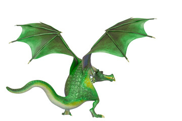 dragon cartoon walking rear view