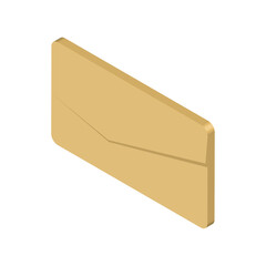 Sticker - isometric computer envelope design