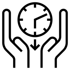 Sticker - reduce time icon