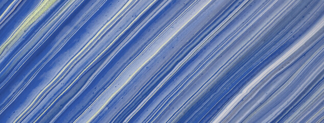 Wall Mural - abstract fluid art background navy blue and golden glitter color. liquid marble. acrylic painting wi