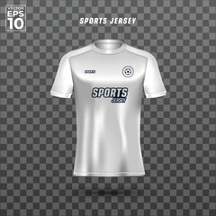 Realistic 3D Sport jersey mockup template vector illustration