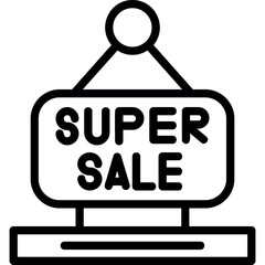 Canvas Print - Super Sale Icon