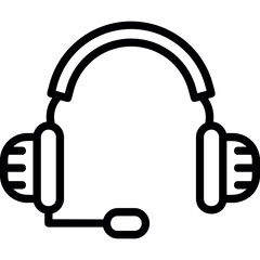 Canvas Print - headphones icon