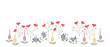 © Pixel-Shot - Beautiful wild flowers on white background