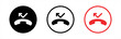 Missed calls icon. Web missed calls. Missed call for apps and websites. Vector illustration.
