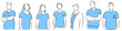 7 Personen Pflegepersonal Zeichnungen Vektor Grafik | People Nursing staff drawings vector graphic
