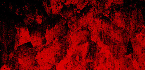 Scary elements.Black abstract texture for background.Aesthetic.Black and red grunge texture. Scary red black background