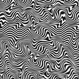 Fototapeta Młodzieżowe - Monochrome abstract psychodelic wave