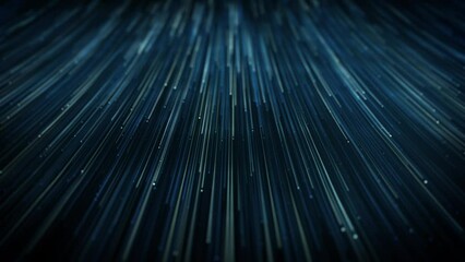 Wall Mural - abstract wave of light strings flowing background/ 4k animation of an abstract wallpaper technology 