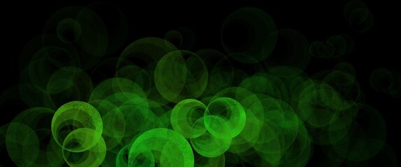 Abstract dark background stage, copy space, colorful neon green lights, bright reflections. Design concept for illustrations, decoration, wallpaper, backdrop, cinema scene or presentation.