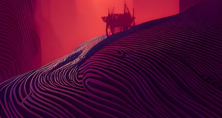 abstract pattern decorated structure illustration
