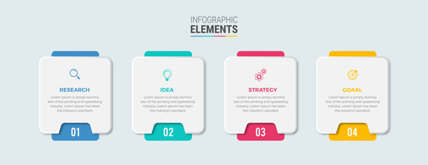 Steps infographic design