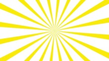 3840x2160 25 Fps. Psychedelic Twisting Circles. Round Striped Yellow White Lines. Swirling Hypnotic Rotating Abstraction. Op Art Effect, Optical Illusion. Seamless Looping 3d Animation.
