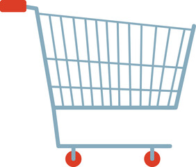 Wall Mural - Shopping cart icon. Vector illustration