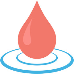 Wall Mural - Drop Vector Icon