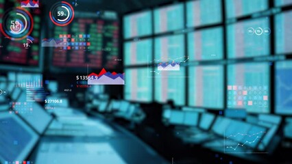 Fototapete - Securities exchange and stock market concept. Financial technology.