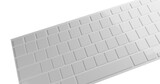 Fototapeta Mapy - computer keyboard white