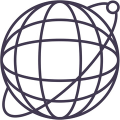 Globe icon vector world global earth internet sign