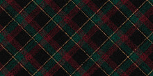 Grungy Ragged Old Dark Fabric Diagonal Texture Of  Wool Suit Red Green Yellow Stripes On Black Checkered Gingham Repeatable Pattern For Plaid Tablecloths Shirts Tartan Clothes Dresses Bedding Tweed