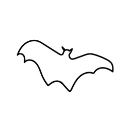 Sticker - flying bat silhouette