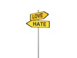 © Filip - Love or hate sign