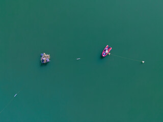 lake view from drone