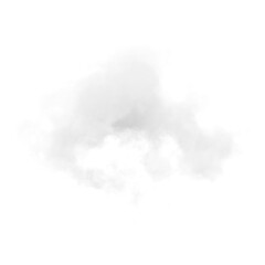 Wall Mural - single white cloud with transparent background