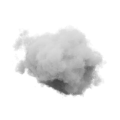 Wall Mural - single white cloud with transparent background