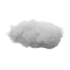 Wall Mural - single white cloud with transparent background