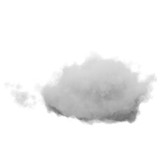 Wall Mural - single white cloud with transparent background