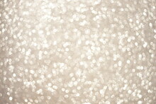 Shiny Blurred Beige Background With Round Bubbles