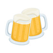 Cheers Beers Sign Emoji Icon Illustration. Celebration Vector Symbol Emoticon Design Clip Art Sign Comic Style.