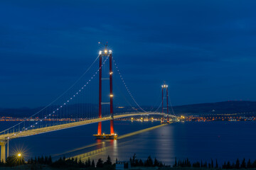 new bridge connecting two continents 1915 canakkale bridge (dardanelles bridge), Canakkale, Turkey