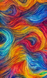 Fototapeta Kuchnia - Horizontal colorful abstract wave background