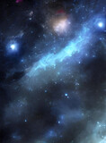 Fototapeta Kosmos - espaço, estrela, galáxia, nebulosa, universo