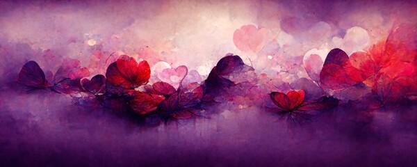 surreal purple background from a dream scene