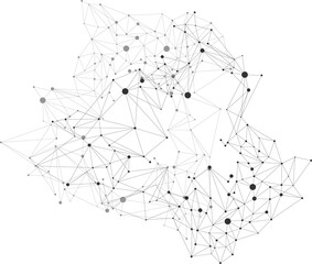 Wall Mural - vector connecting dot polygon background. concept of network, business, connecting, molecule, data, 