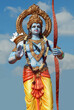 Indian Hindu God Rama with his weapon bow and arrows i
