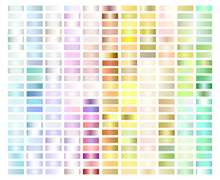 Pastel Light Gradient Collection Of Every Color Swatches.
