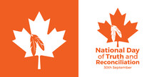 National Day Of Truth And Reconciliation. 30 September. Vector Illustration.