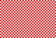 Abstract red and white checkered background