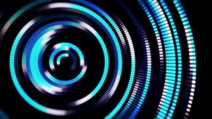 Wall Mural - Abstract colorful glowing HUD background.