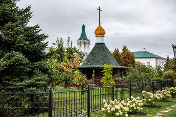 ancient houses, churches and fortresses made of white stone of Rostov Veliky