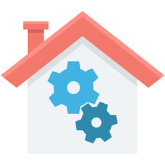 Wall Mural - Home Vector Icon 