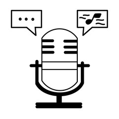 microphone icon illustration