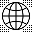 glob modern line style icon